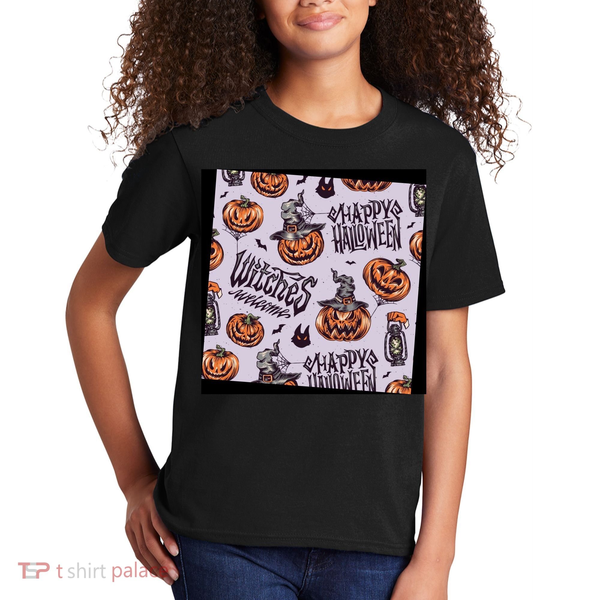 Happy Halloween Jack O Lantern Kids T-Shirt