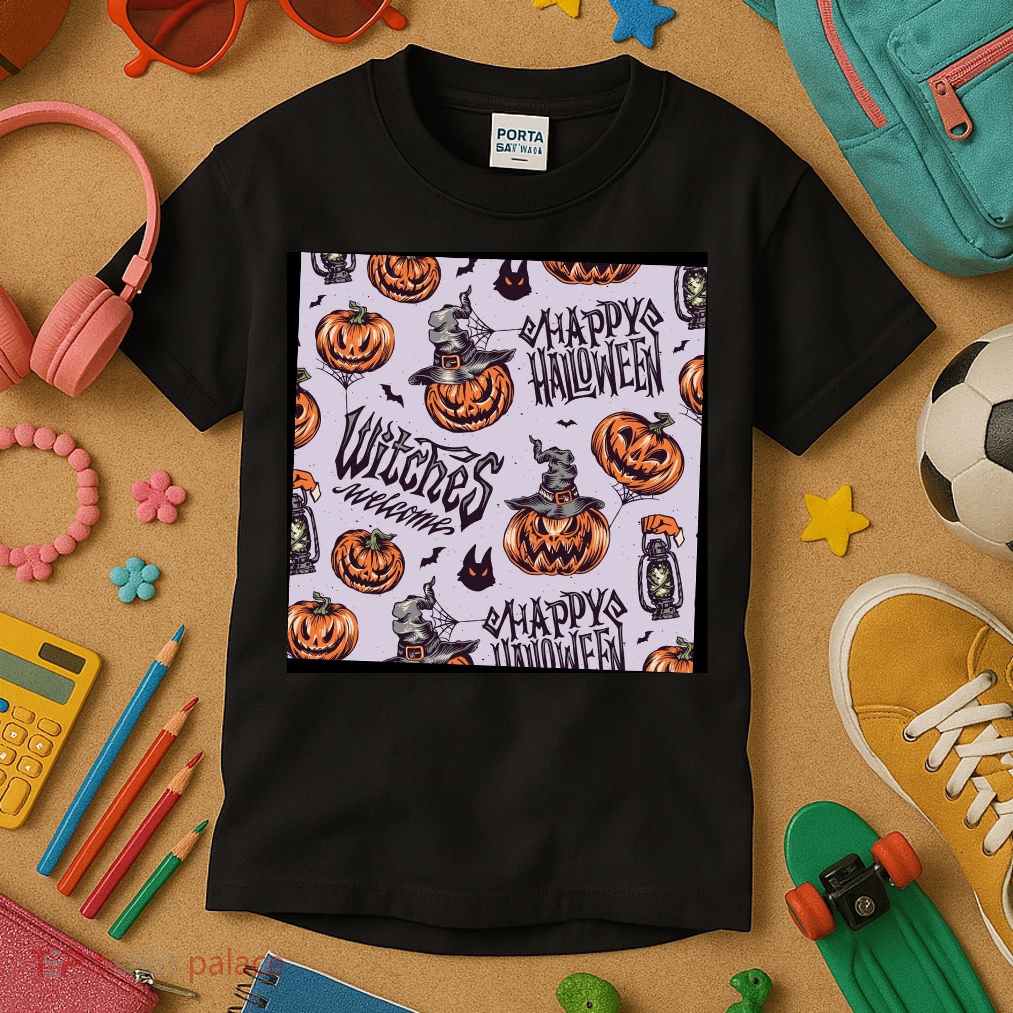 Happy Halloween Jack O Lantern Kids T-Shirt