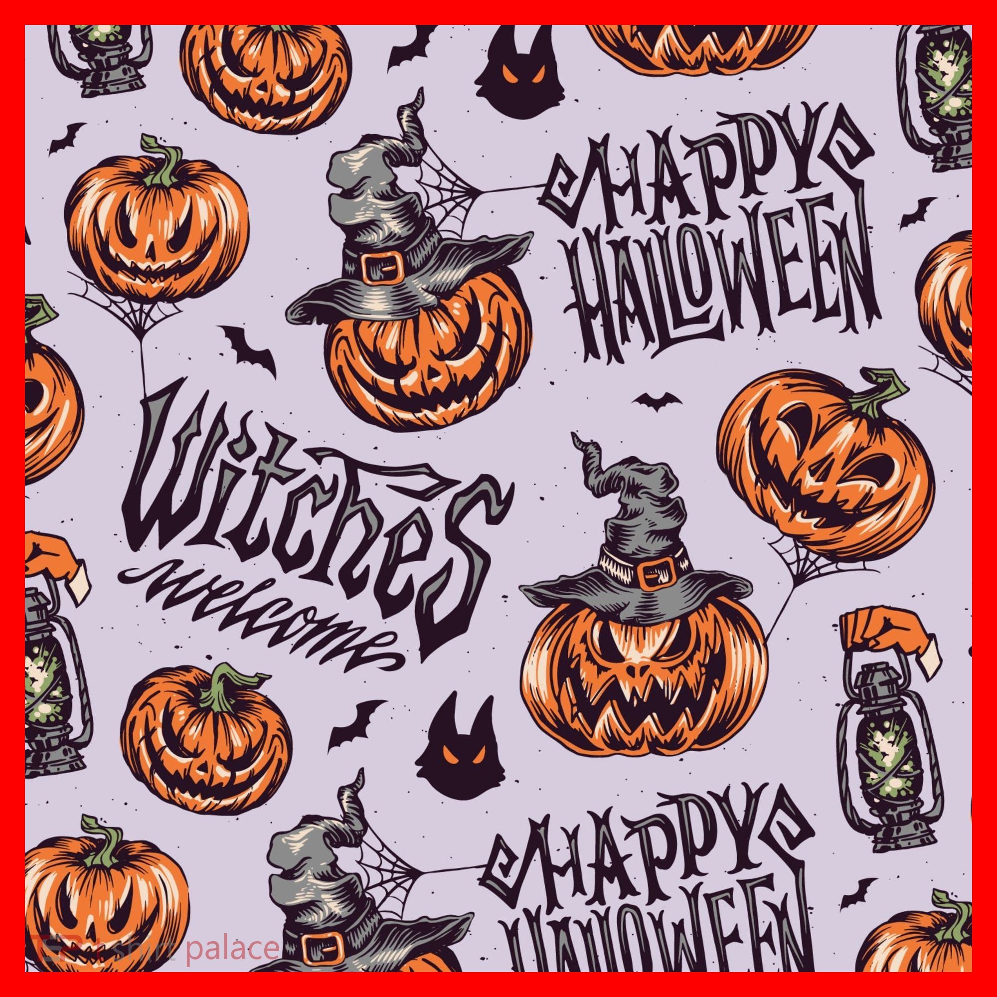 Happy Halloween Jack O Lantern Santa Hat