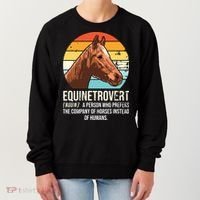 Horse Horse Lover Tee Equestrian Tee Retro Horse Women's Sweatshirt thumb 0