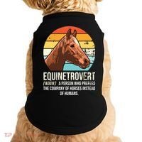 Horse Horse Lover Tee Equestrian Tee Retro Horse Doggie Tank thumb 0