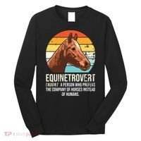 Horse Horse Lover Tee Equestrian Tee Retro Horse Long Sleeve Shirt thumb 0