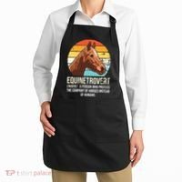 Horse Horse Lover Tee Equestrian Tee Retro Horse Apron thumb 2