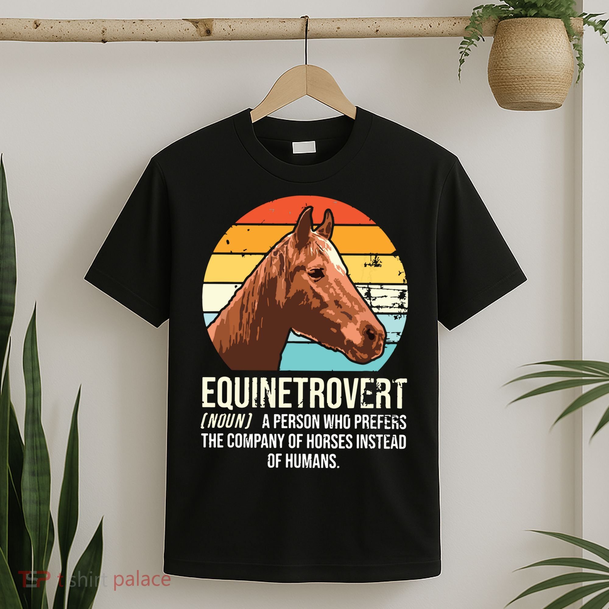 Horse Horse Lover Tee Equestrian Tee Retro Horse T-Shirt