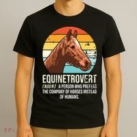 Horse Horse Lover Tee Equestrian Tee Retro Horse T-Shirt thumb 3