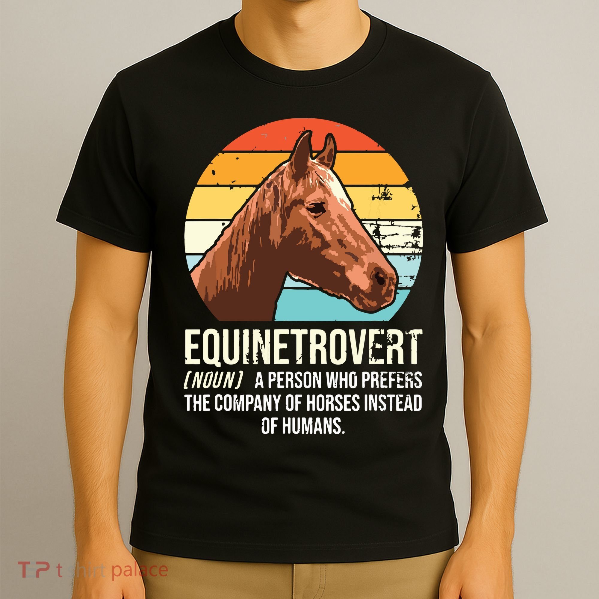 Horse Horse Lover Tee Equestrian Tee Retro Horse T-Shirt