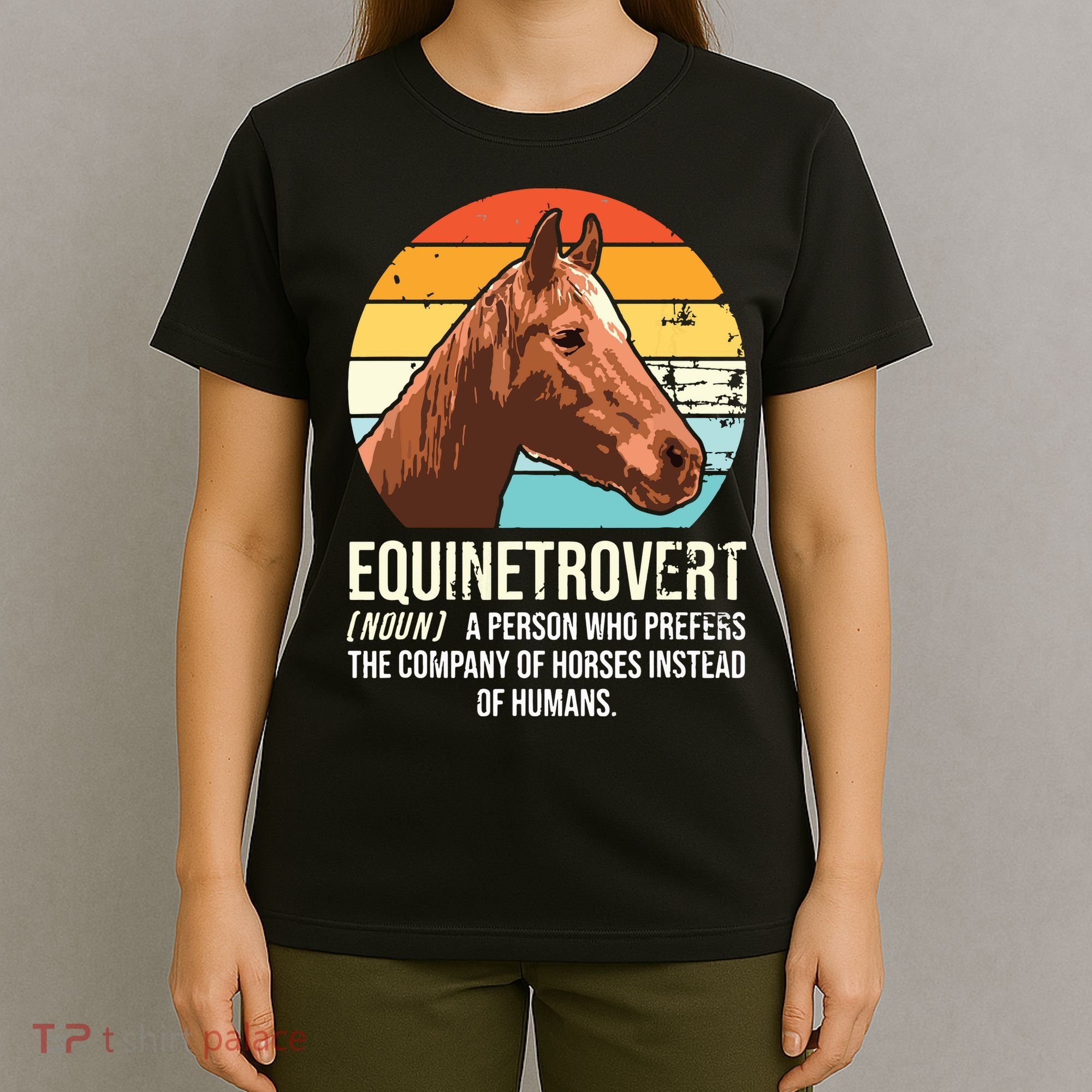 Horse Horse Lover Tee Equestrian Tee Retro Horse T-Shirt