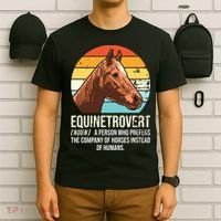 Horse Horse Lover Tee Equestrian Tee Retro Horse T-Shirt thumb 6