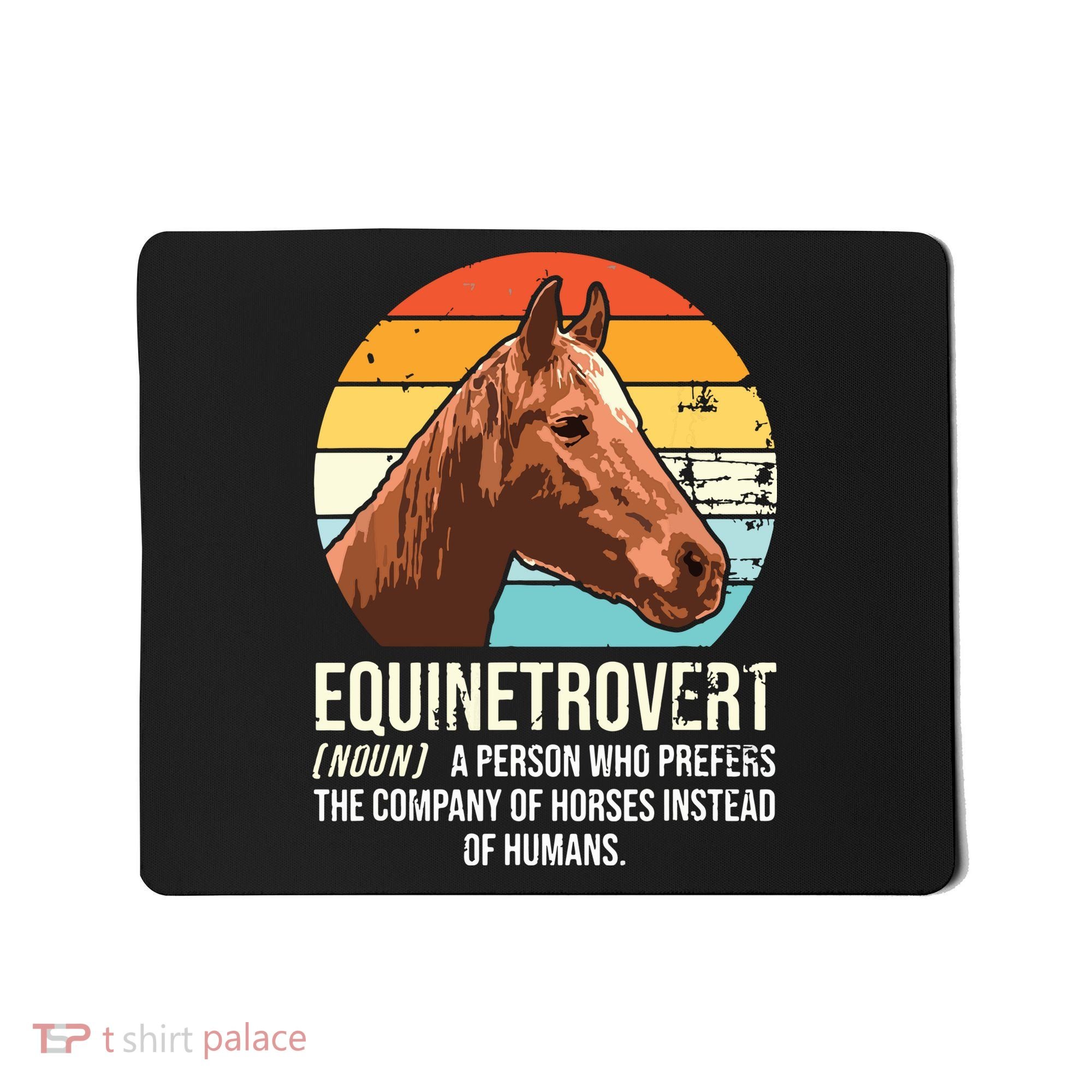 Horse Horse Lover Tee Equestrian Tee Retro Horse Mousepad