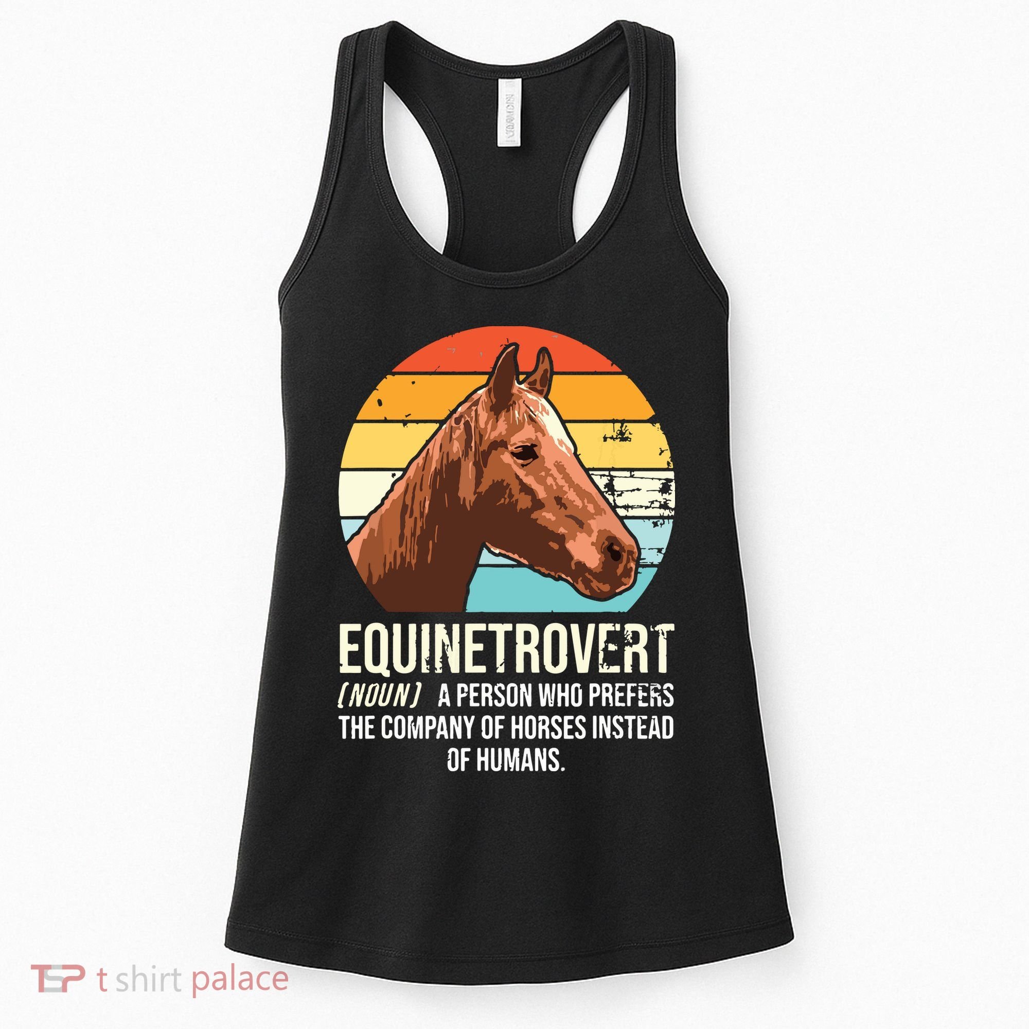 Horse Horse Lover Tee Equestrian Tee Retro Horse Women's Tank Top