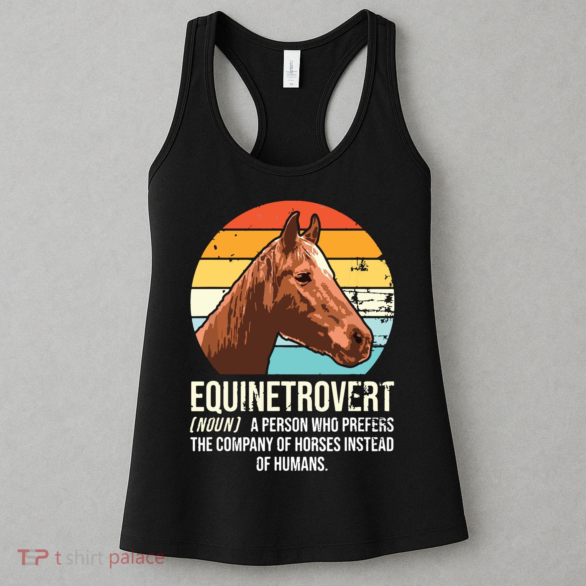 Horse Horse Lover Tee Equestrian Tee Retro Horse Women's Tank Top