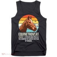 Horse Horse Lover Tee Equestrian Tee Retro Horse Tank Top thumb 0