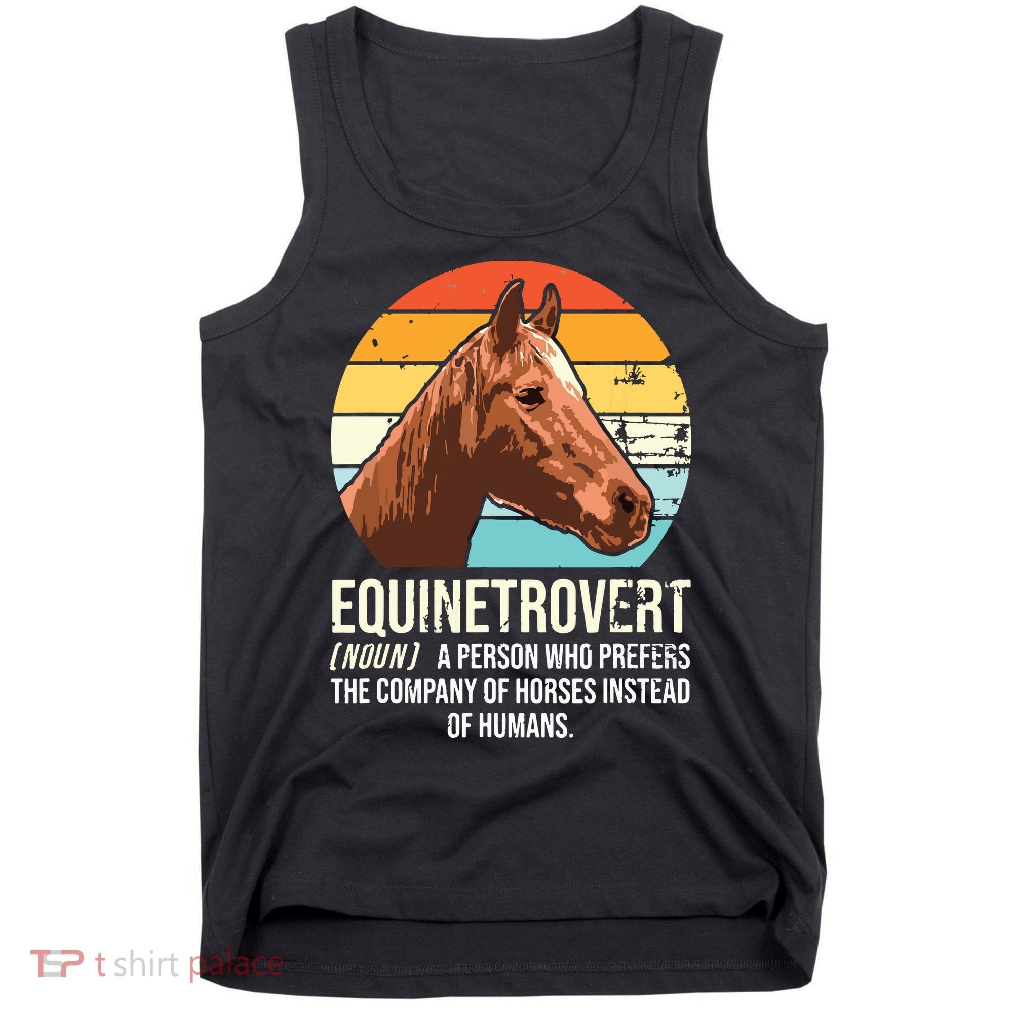 Horse Horse Lover Tee Equestrian Tee Retro Horse Tank Top