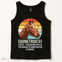 Horse Horse Lover Tee Equestrian Tee Retro Horse Tank Top thumb 2