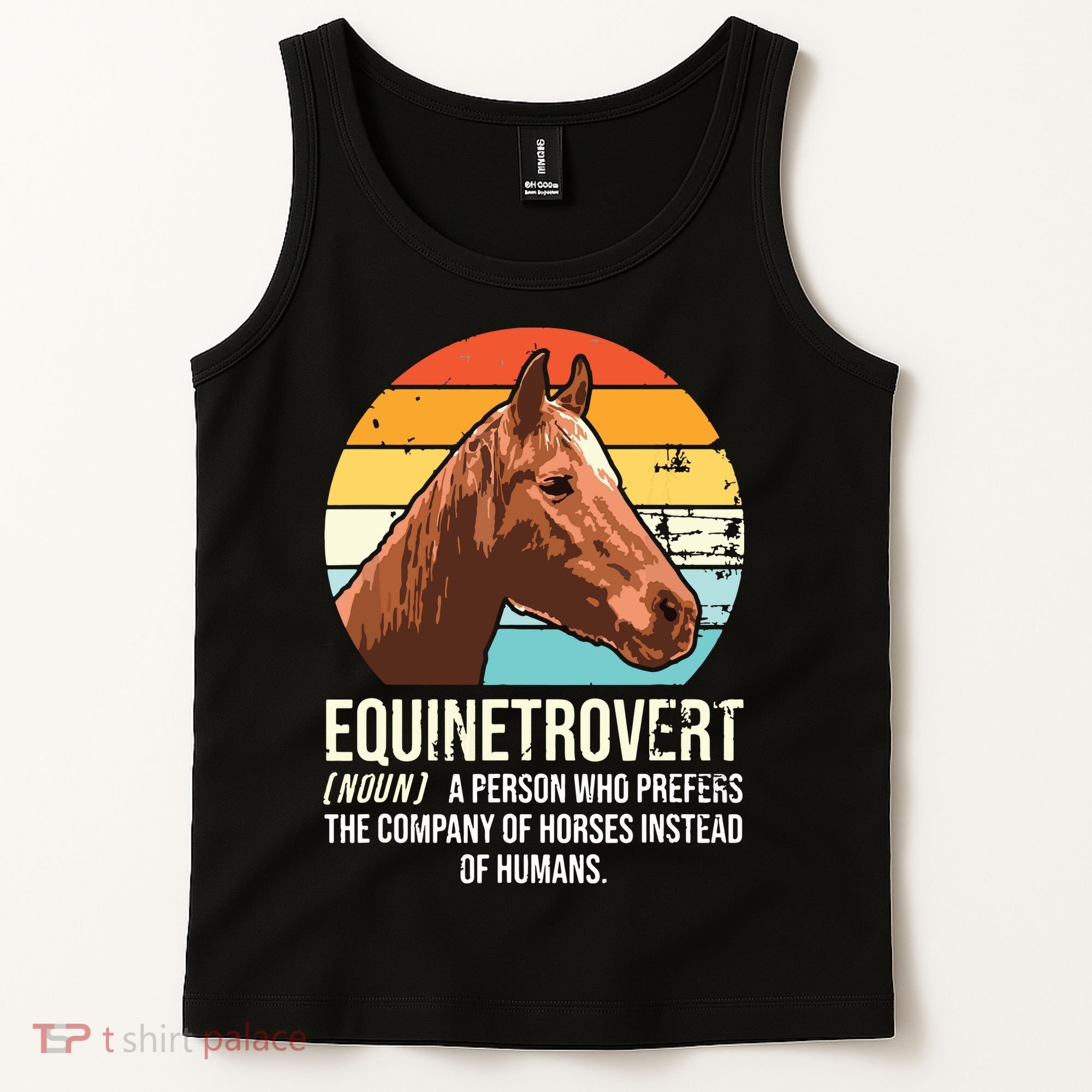 Horse Horse Lover Tee Equestrian Tee Retro Horse Tank Top