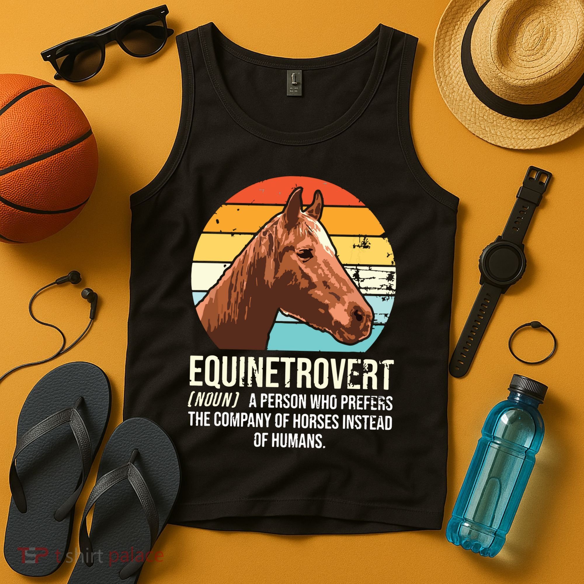 Horse Horse Lover Tee Equestrian Tee Retro Horse Tank Top
