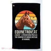 Horse Horse Lover Tee Equestrian Tee Retro Horse Golf Towel thumb 0