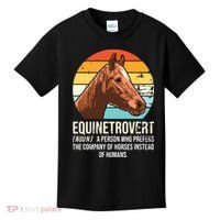 Horse Horse Lover Tee Equestrian Tee Retro Horse Kids T-Shirt thumb 0