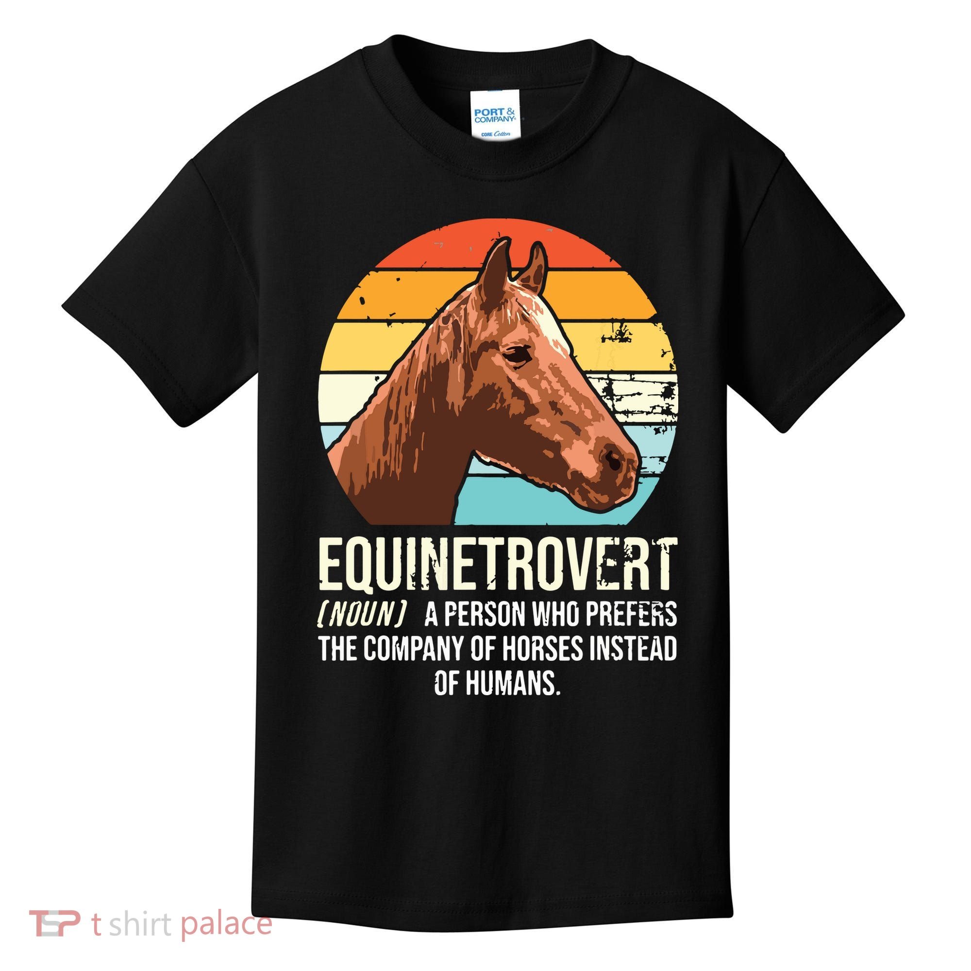 Horse Horse Lover Tee Equestrian Tee Retro Horse Kids T-Shirt