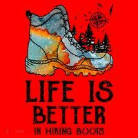 Hiker Hobbies Life Is Better In Hiking Boots Sport Lovers Santa Hat thumb 1