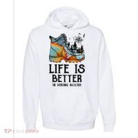 Hiker Hobbies Life Is Better In Hiking Boots Sport Lovers Comfort Colors Garment-Dyed Hooded Sweatshirt thumb 0