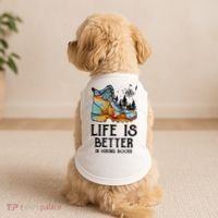 Hiker Hobbies Life Is Better In Hiking Boots Sport Lovers Doggie Tank thumb 2