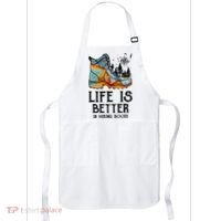 Hiker Hobbies Life Is Better In Hiking Boots Sport Lovers Apron thumb 0