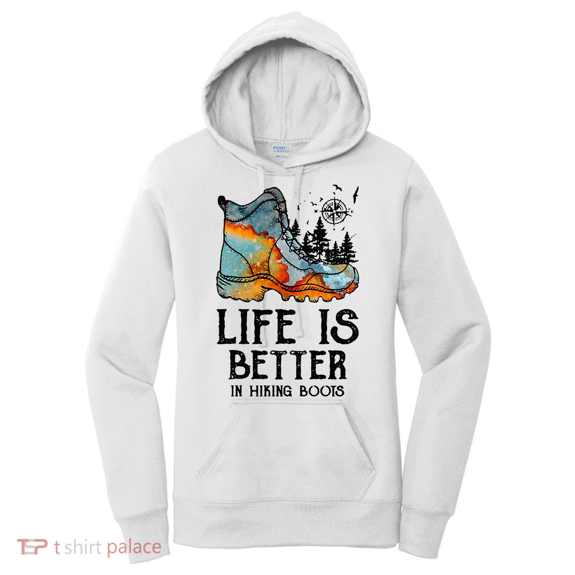 Hiker Hobbies Life Is Better In Hiking Boots Sport Lovers Women's Hoodie