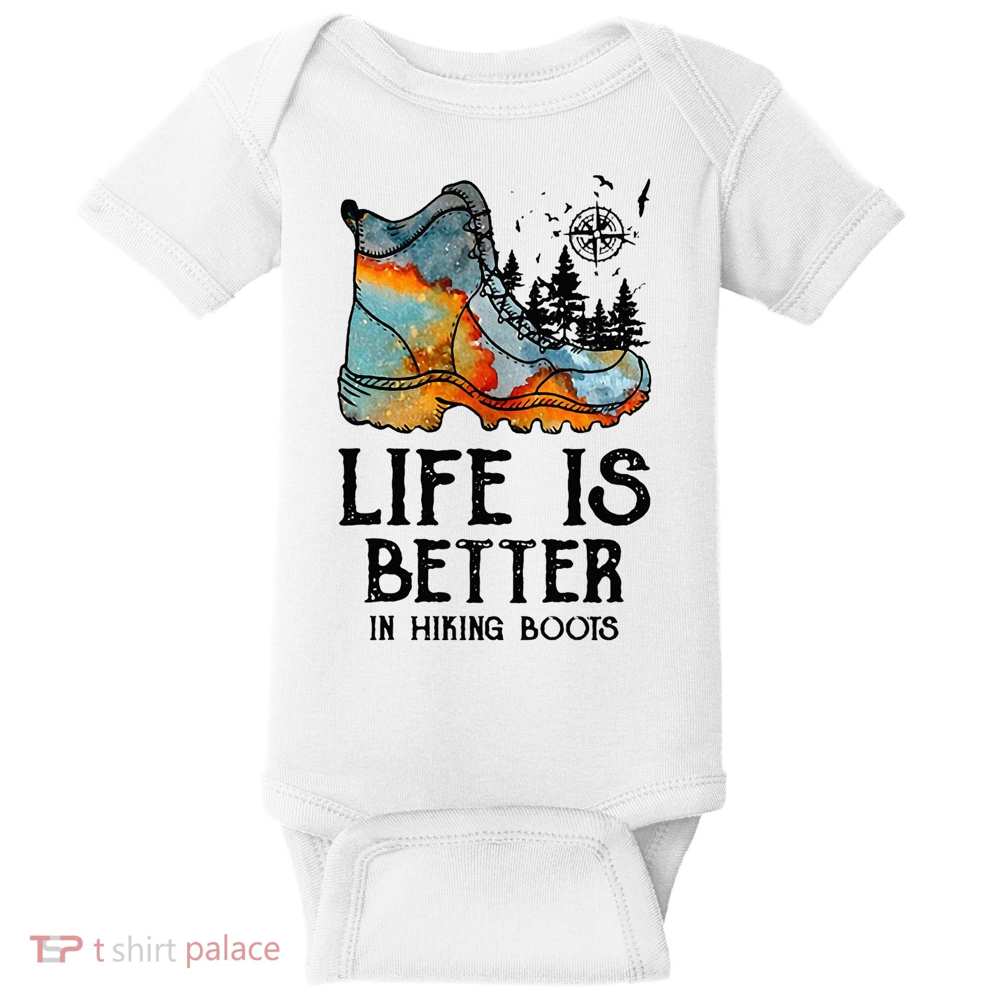 Hiker Hobbies Life Is Better In Hiking Boots Sport Lovers Baby Bodysuit