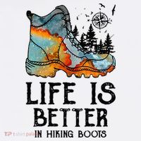 Hiker Hobbies Life Is Better In Hiking Boots Sport Lovers Baby Bodysuit thumb 2