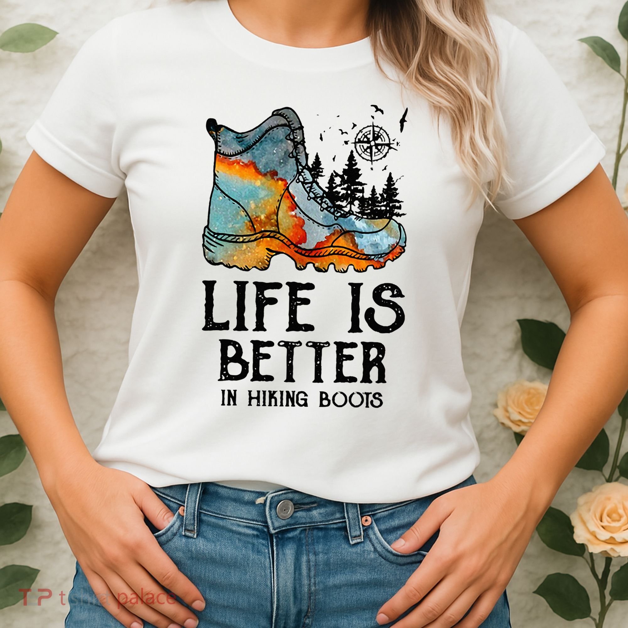 Hiker Hobbies Life Is Better In Hiking Boots Sport Lovers Women's T-Shirt