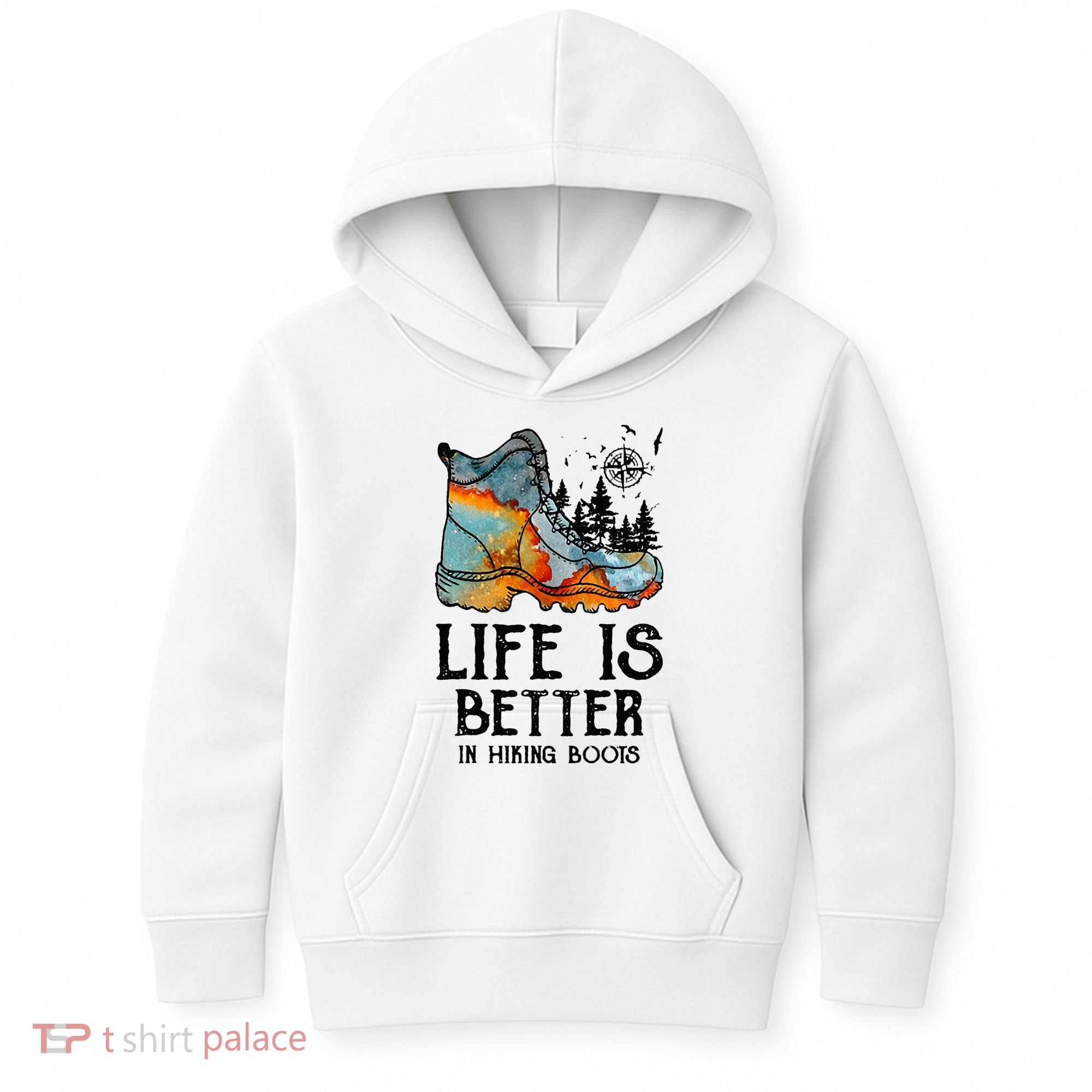 Hiker Hobbies Life Is Better In Hiking Boots Sport Lovers Kids Hoodie