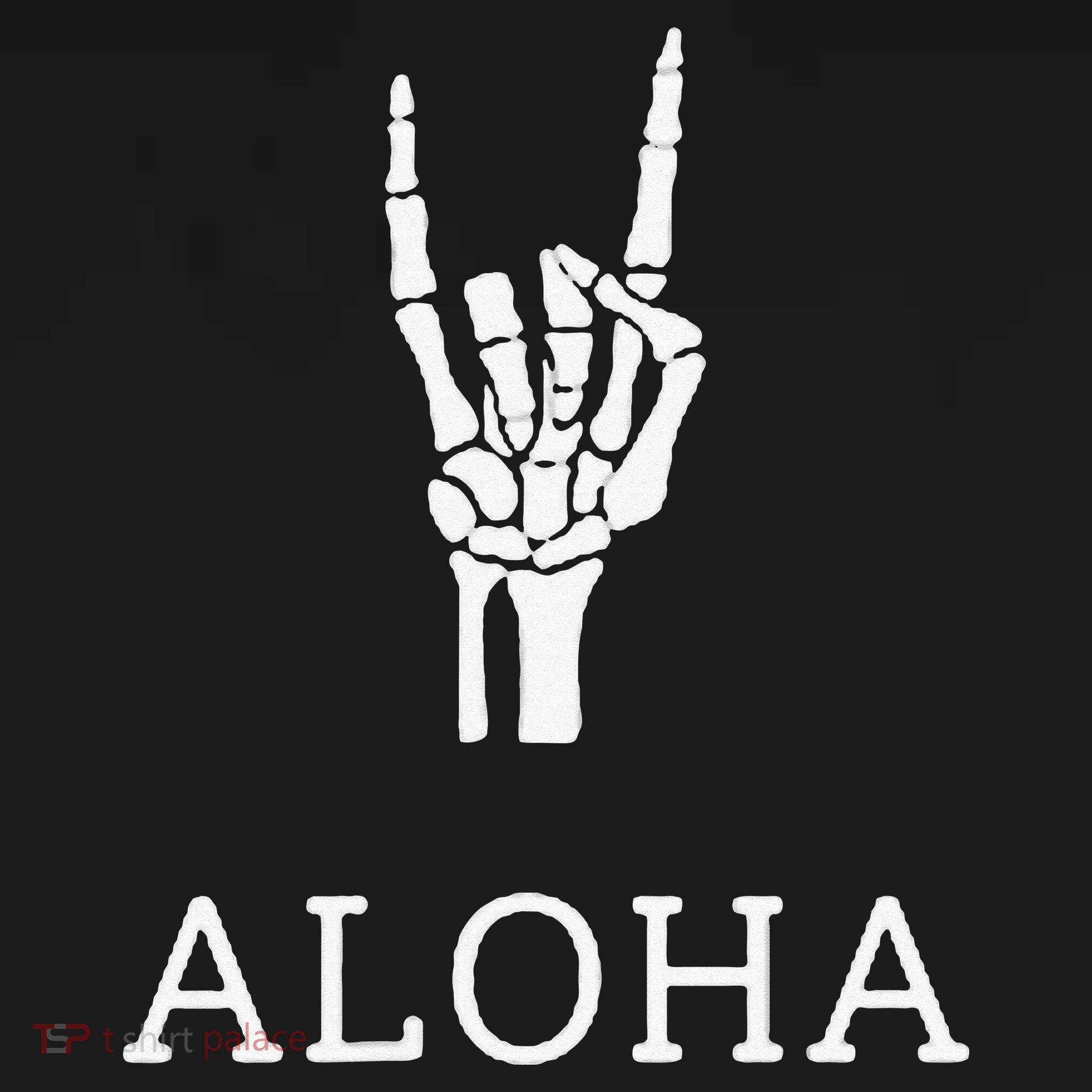 Halloween Hang Loose Skeleton Shaka Aloha – Over Left Breast Women's Hoodie