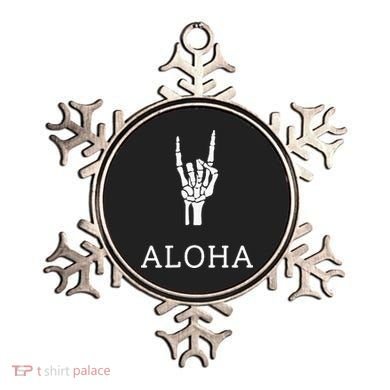 Halloween Hang Loose Skeleton Shaka Aloha – Over Left Breast Ornament
