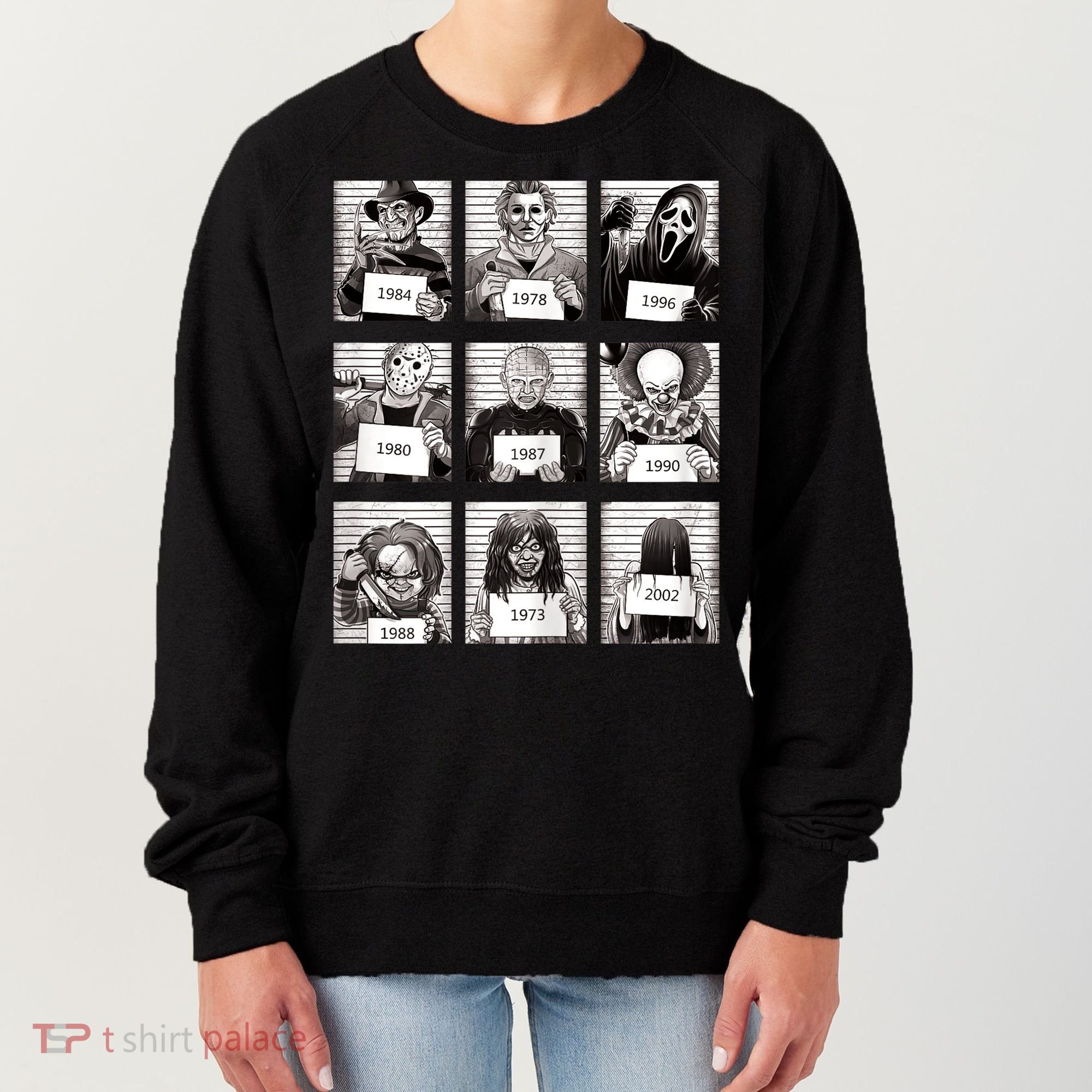 Halloween Horror Legends Killer Mugshots Creepy Fan Women's Sweatshirt