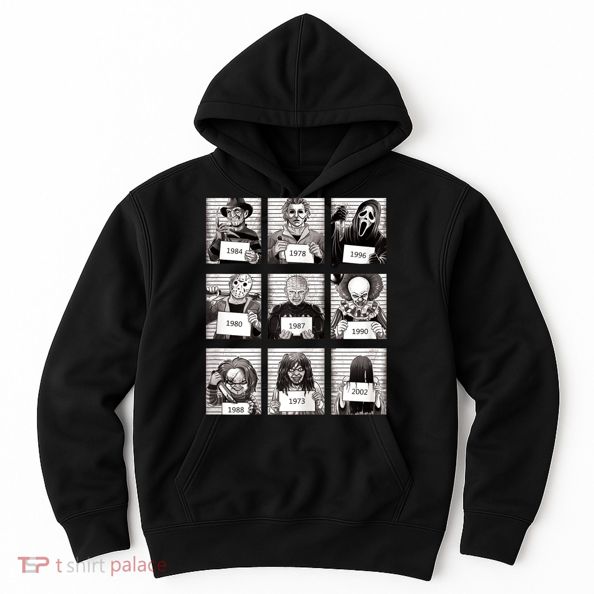 Halloween Horror Legends Killer Mugshots Creepy Fan Hoodie