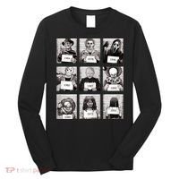 Halloween Horror Legends Killer Mugshots Creepy Fan Long Sleeve Shirt thumb 0