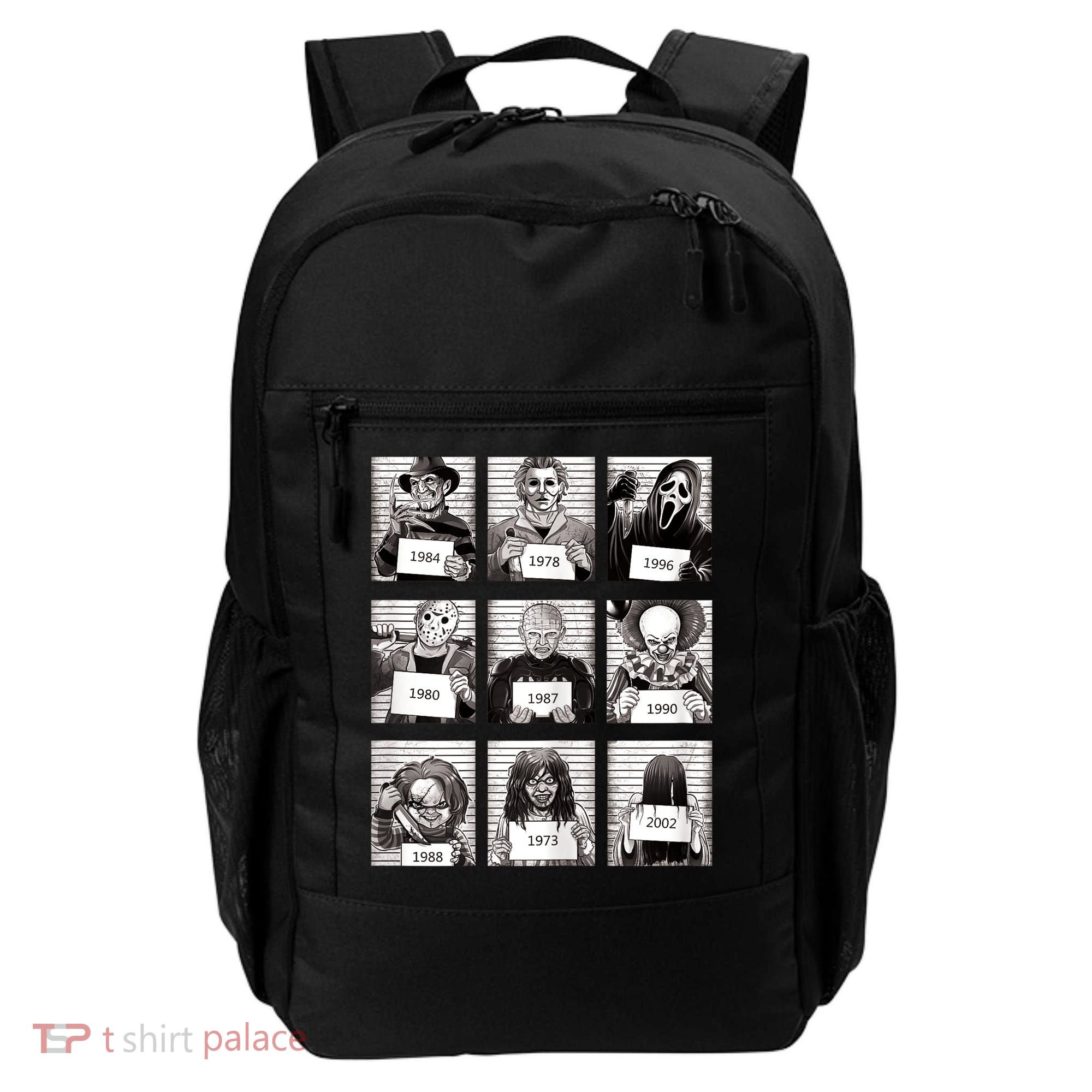Halloween Horror Legends Killer Mugshots Creepy Fan Backpack