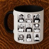 Halloween Horror Legends Killer Mugshots Creepy Fan Coffee Mug thumb 2