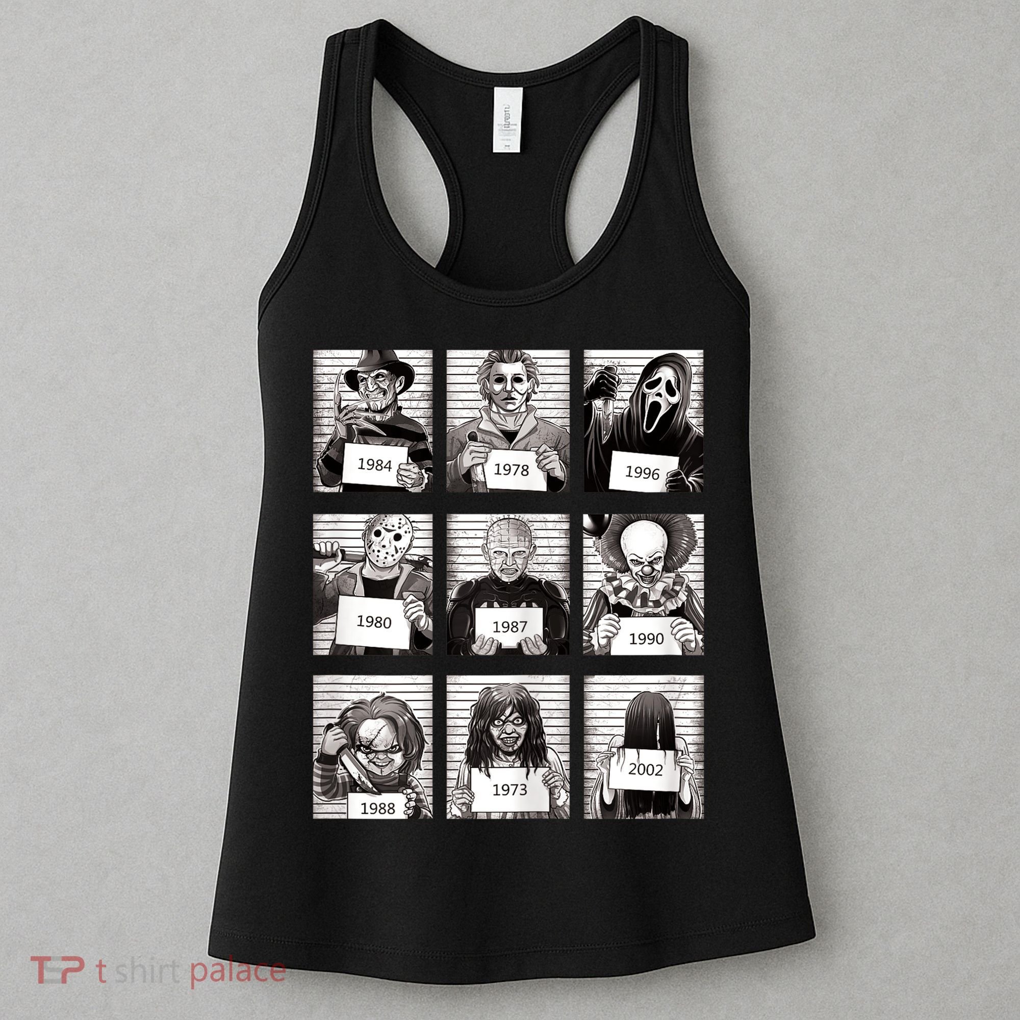 Halloween Horror Legends Killer Mugshots Creepy Fan Women's Tank Top