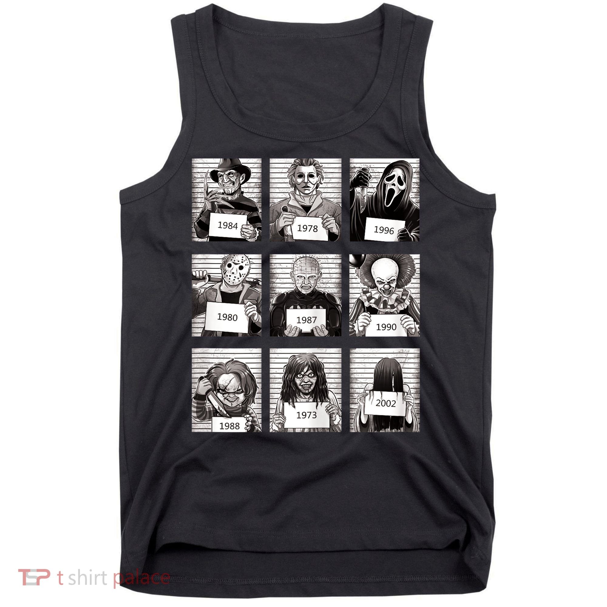 Halloween Horror Legends Killer Mugshots Creepy Fan Tank Top