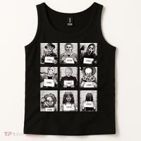 Halloween Horror Legends Killer Mugshots Creepy Fan Tank Top thumb 2