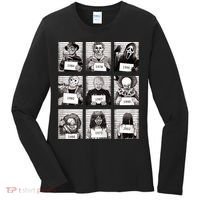 Halloween Horror Legends Killer Mugshots Creepy Fan Women's Long Sleeve Shirt thumb 0