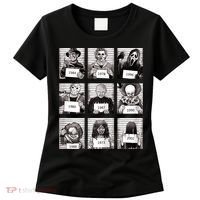 Halloween Horror Legends Killer Mugshots Creepy Fan Women's T-Shirt thumb 0