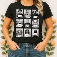 Halloween Horror Legends Killer Mugshots Creepy Fan Women's T-Shirt thumb 2