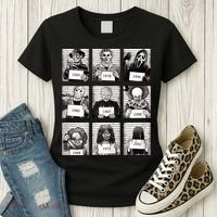 Halloween Horror Legends Killer Mugshots Creepy Fan Women's T-Shirt thumb 3