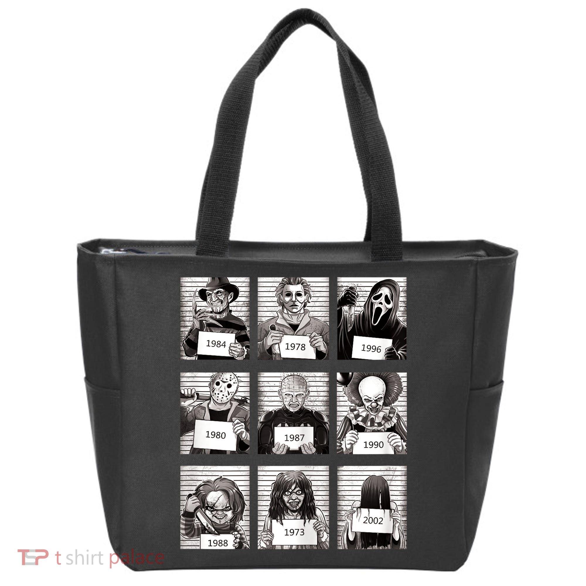 Halloween Horror Legends Killer Mugshots Creepy Fan Tote Bag
