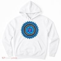 Happy Hanukkah Mandalla Star Of David Menorah Hoodie thumb 0