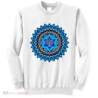 Happy Hanukkah Mandalla Star Of David Menorah Sweatshirt thumb 0