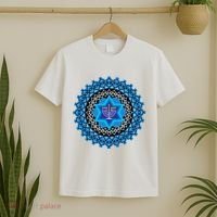 Happy Hanukkah Mandalla Star Of David Menorah T-Shirt thumb 2
